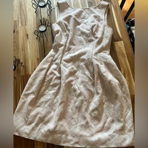 EUC aidan by Aidan Maddox Embroidered Pink and White Dress Size 4